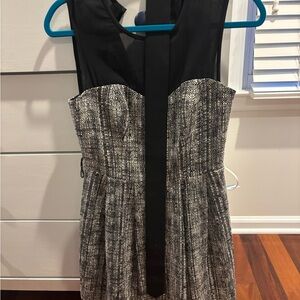 Trina Turk Black and Gray Mini Dress